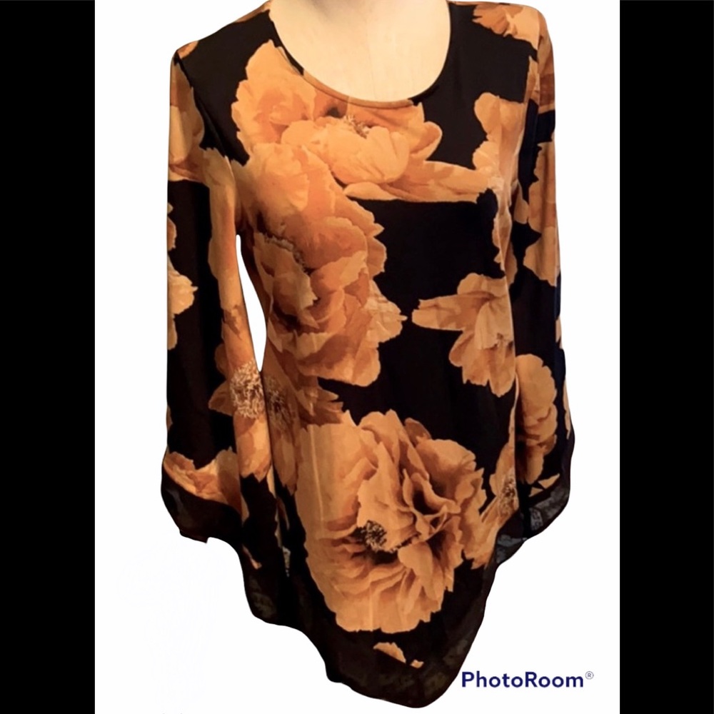 NWT ZOEY & LEELO FLORAL PRINT TOP | 2X